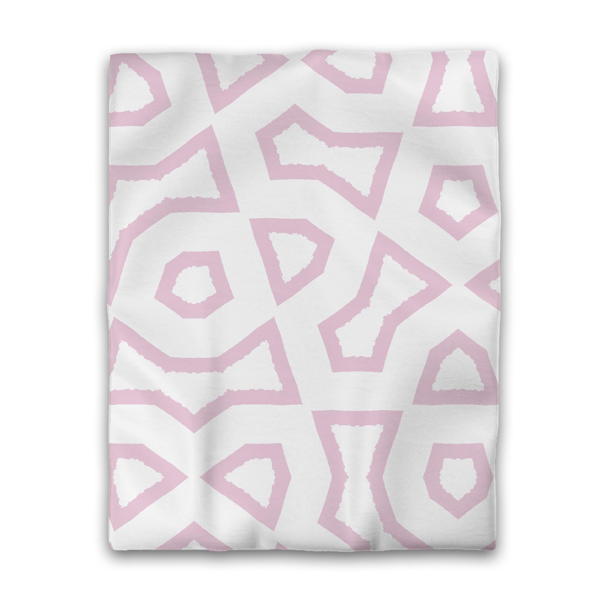 Off-white Cotton Sateen Duvet Cover, Bold Pink Graphic, CSDU-1081-391, Twin - 178 x 229 cm / 70 x 90 inches