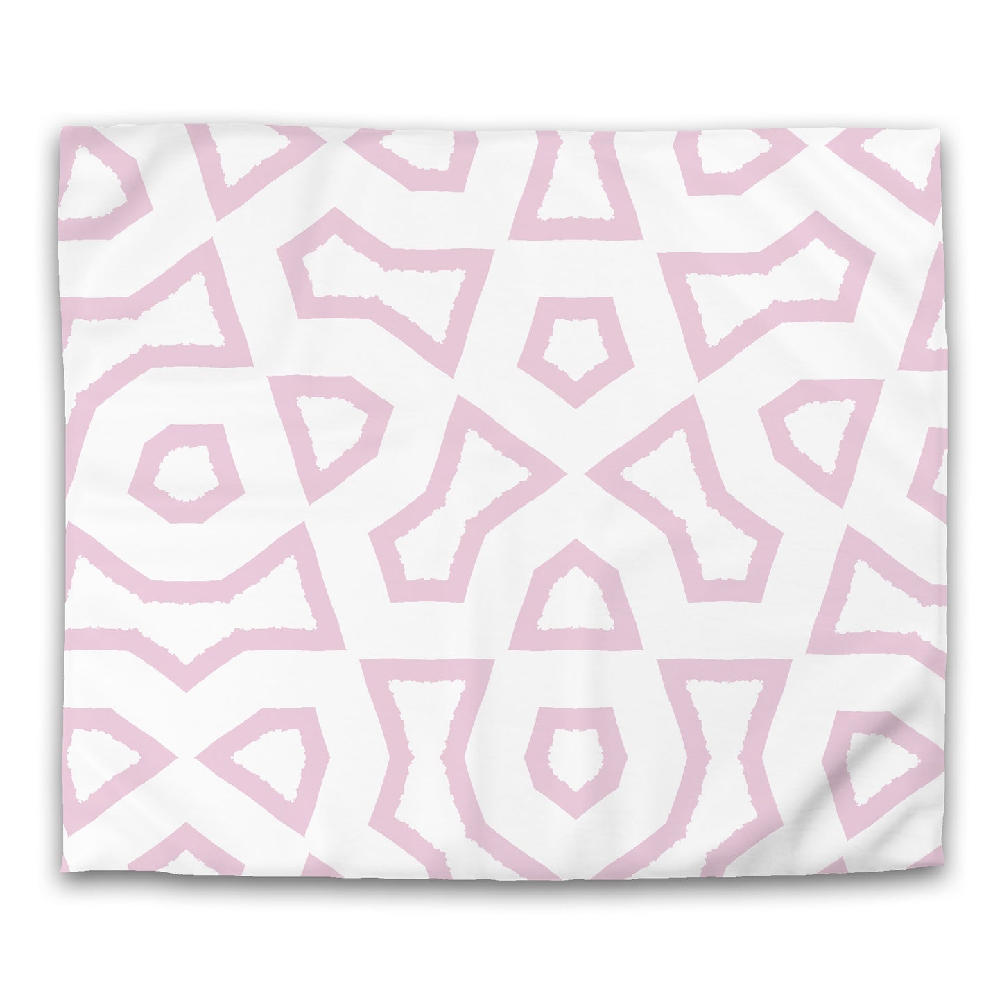 Off-white Cotton Sateen Duvet Cover, Bold Pink Graphic, CSDU-1081-391, King - 269 x  234 cm / 106 x 92 inches