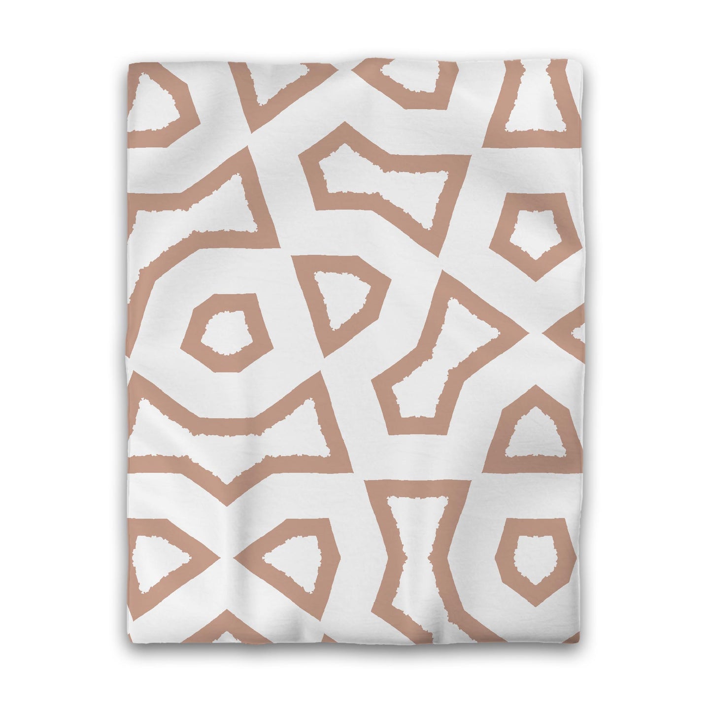 Off-white Cotton Sateen Duvet Cover, Bold Salmon Graphic, CSDU-1139-391, Twin - 178 x 229 cm / 70 x 90 inches