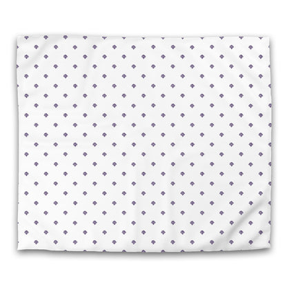 Off-white Cotton Sateen Duvet Cover, Purple Hand-painted Swizzle Motif Print, CSDU-1143-171, King - 269 x  234 cm / 106 x 92 inches