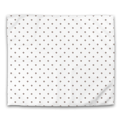 Off-white Cotton Sateen Duvet Cover, Brown Hand-painted Swizzle Motif Print, CSDU-1161-171, King - 269 x  234 cm / 106 x 92 inches