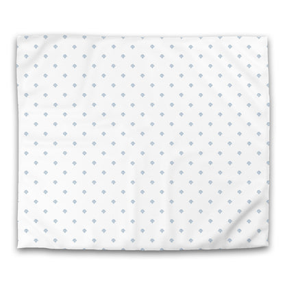Off-white Cotton Sateen Duvet Cover, Blue Hand-painted Swizzle Motif Print, CSDU-1231-171, King - 269 x  234 cm / 106 x 92 inches