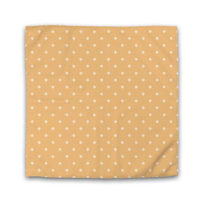 Pale Orange Cotton Sateen Duvet Cover, Off-white Hand-painted Swizzle Motif Print | CSDU-1232-172