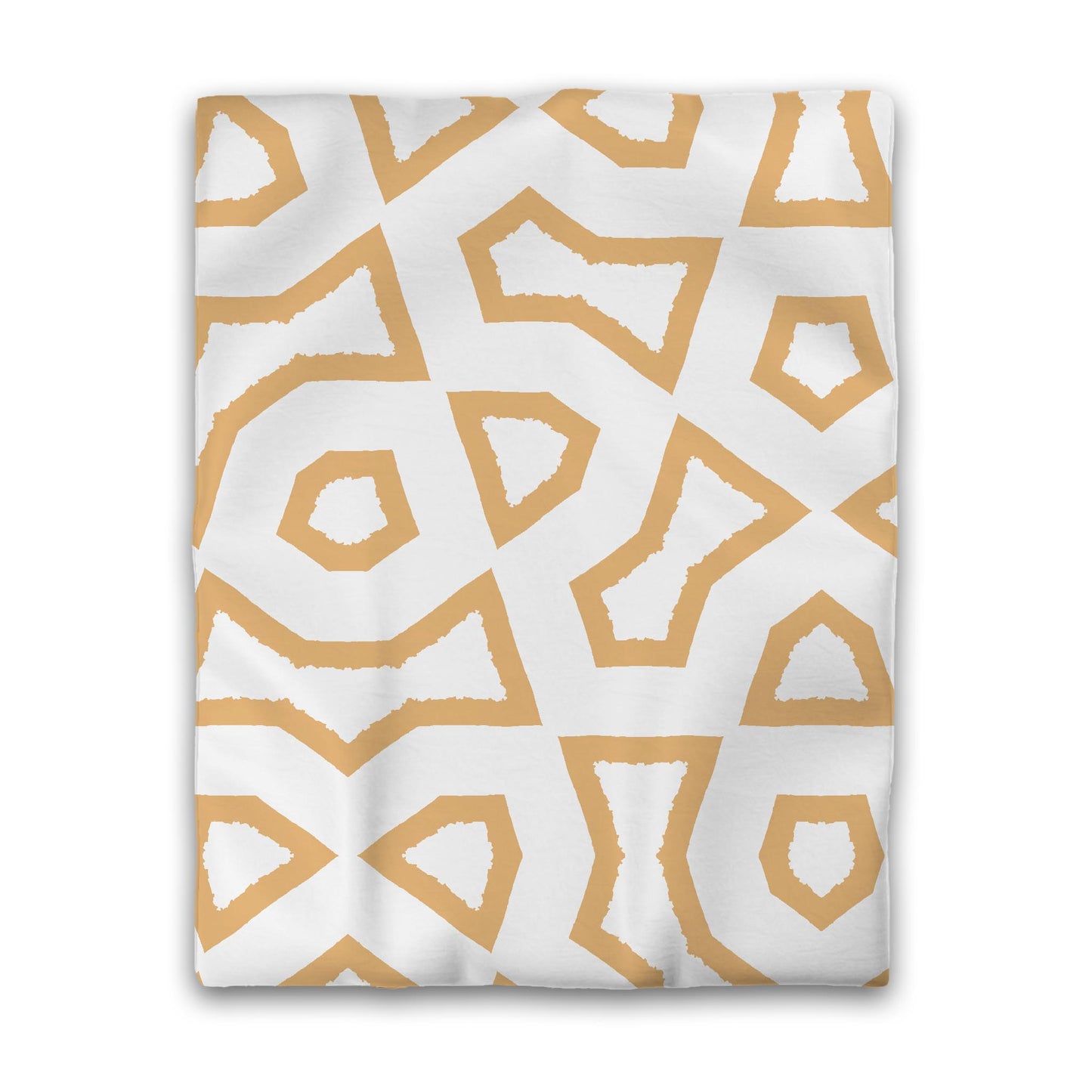 Off-white Cotton Sateen Duvet Cover, Bold Pale Orange Graphic, CSDU-1232-391, Twin - 178 x 229 cm / 70 x 90 inches