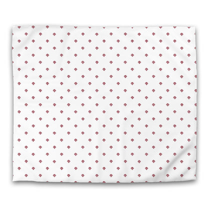 Off-White Cotton Sateen Duvet Cover, Burgundy Red Hand-painted Swizzle Motif Print, CSDU-1281-171, King - 269 x  234 cm / 106 x 92 inches
