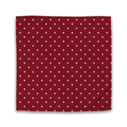Burgundy Red Cotton Sateen Duvet Cover, Off-White Hand-painted Swizzle Motif Print | CSDU-1281-172