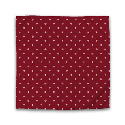 Burgundy Red Cotton Sateen Duvet Cover, Pale Cream Hand-painted Swizzle Motif Print | CSDU-1283-172