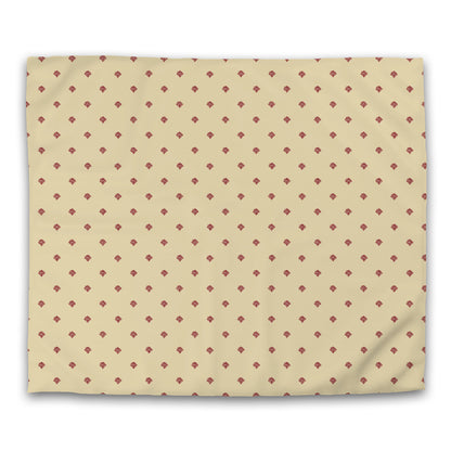 Desert Sand Cotton Sateen Duvet Cover, Burgundy Red Hand-painted Swizzle Motif Print, CSDU-1284-171, King - 269 x  234 cm / 106 x 92 inches