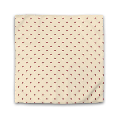 Beige Cotton Sateen Duvet Cover, Burgundy Red Hand-painted Swizzle Motif Print | CSDU-1285-171