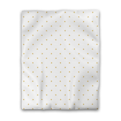 Off-White Cotton Sateen Duvet Cover, Small Yellow-Orange Floral Pattern, CSDU-1316, Twin - 178 x 229 cm / 70 x 90 inches
