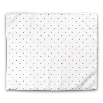 Off-White Cotton Sateen Duvet Cover, Small Pink Floral Pattern, CSDU-1346, King - 269 x  234 cm / 106 x 92 inches