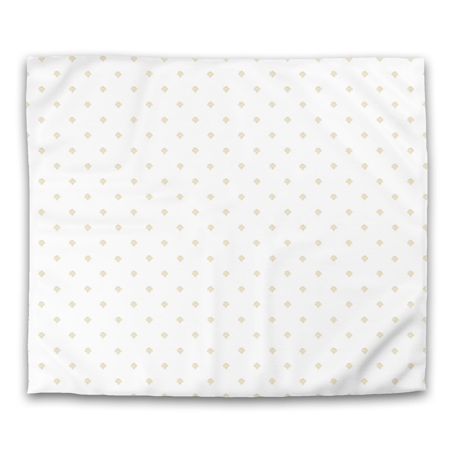 Off-white Cotton Sateen Duvet Cover, Desert Sand Hand-painted Swizzle Motif Print, CSDU-1371-171, King - 269 x  234 cm / 106 x 92 inches