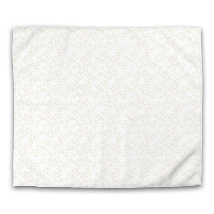 Off-white Cotton Sateen Duvet Cover, Desert Sand Hand-painted Vine Print, CSDU-1371-181, King - 269 x  234 cm / 106 x 92 inches