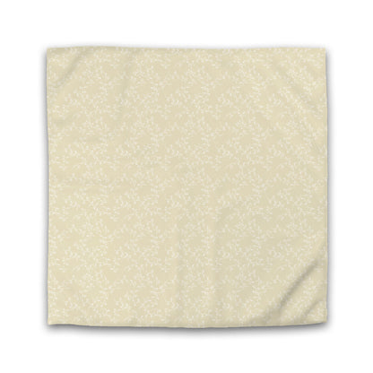 Tan Cotton Sateen Duvet Cover, Off-white Hand-painted Vine Print | CSDU-1371-182