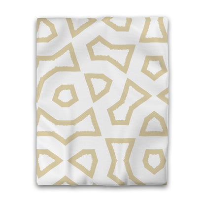 Off-white Cotton Sateen Duvet Cover, Bold Desert Sand Graphic, CSDU-1371-391, Twin - 178 x 229 cm / 70 x 90 inches