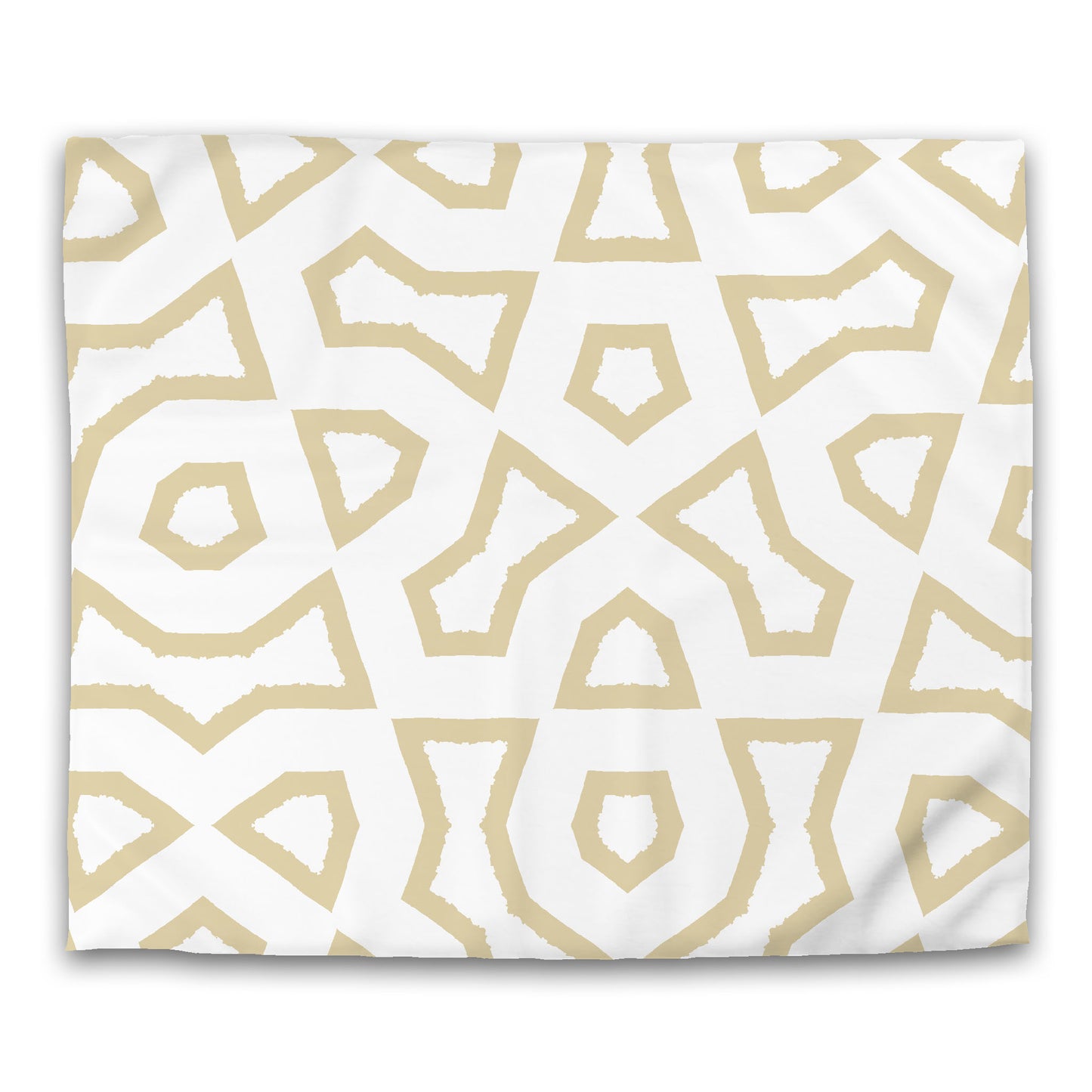 Off-white Cotton Sateen Duvet Cover, Bold Desert Sand Graphic, CSDU-1371-391, King - 269 x  234 cm / 106 x 92 inches