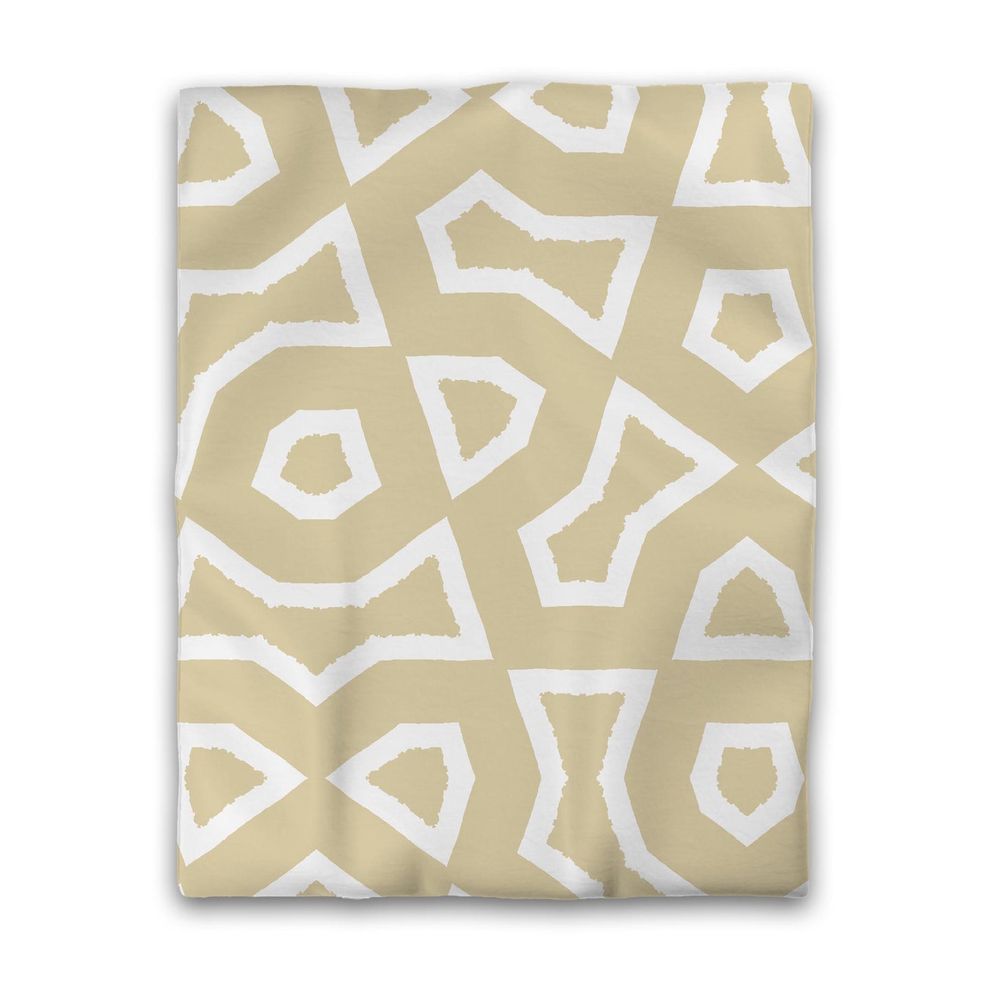 Desert Sand Cotton Sateen Duvet Cover, Bold Off-white Graphic, CSDU-1371-392, Twin - 178 x 229 cm / 70 x 90 inches