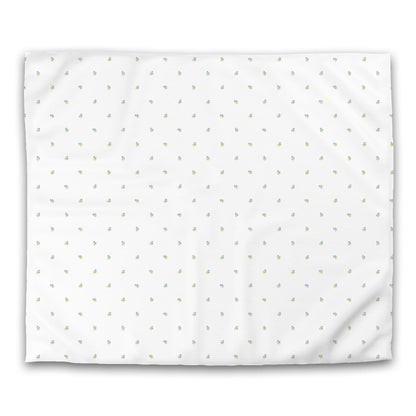 Off-White Cotton Sateen Duvet Cover, Small Blue Floral Pattern, CSDU-1376, King - 269 x  234 cm / 106 x 92 inches