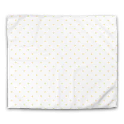 Off-white Cotton Sateen Duvet Cover, Yellow Hand-painted Swizzle Motif Print, CSDU-1381-171, King - 269 x  234 cm / 106 x 92 inches