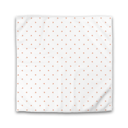 Off-White Cotton Sateen Duvet Cover, Small Red Floral Pattern | CSDU-1416