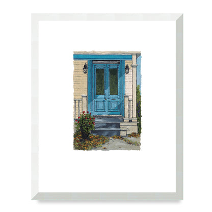 Framed Fine Art Print, Painterly Edge - 8x10 12x15 16x20 inches | Door 2, PEV-1000-1421, Prints, Fine art, Natural Frame, 40 x 50 cm ,16 x 20 inches
