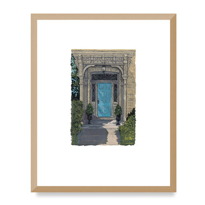 Framed Fine Art Print, Painterly Edge - 8x10 12x15 16x20 inches | Door 3, PEV-1000-1421, Prints, Fine art, White Frame, 40 x 50 cm ,16 x 20 inches
