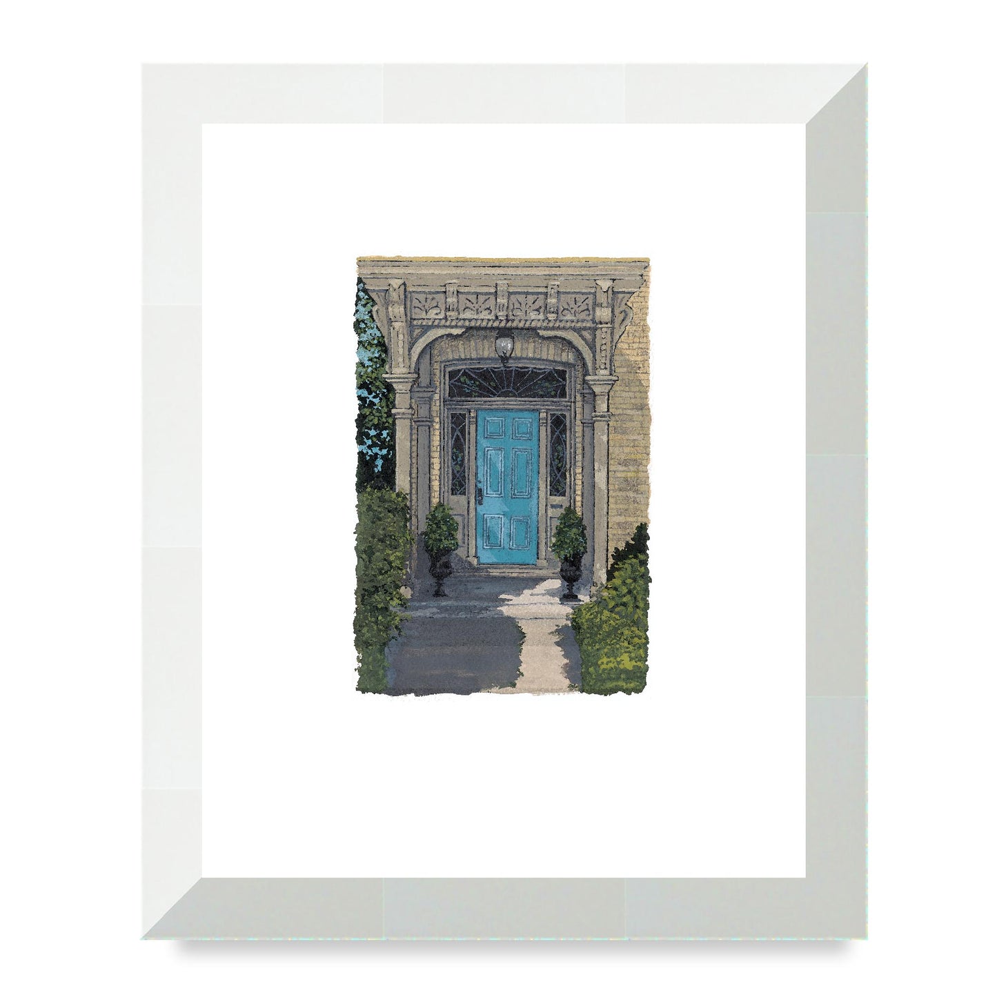 Framed Fine Art Print, Painterly Edge - 8x10 12x15 16x20 inches | Door 3, PEV-1000-1421, Prints, Fine art, Natural Frame, 20 x 25 cm ,8 x 10 inches