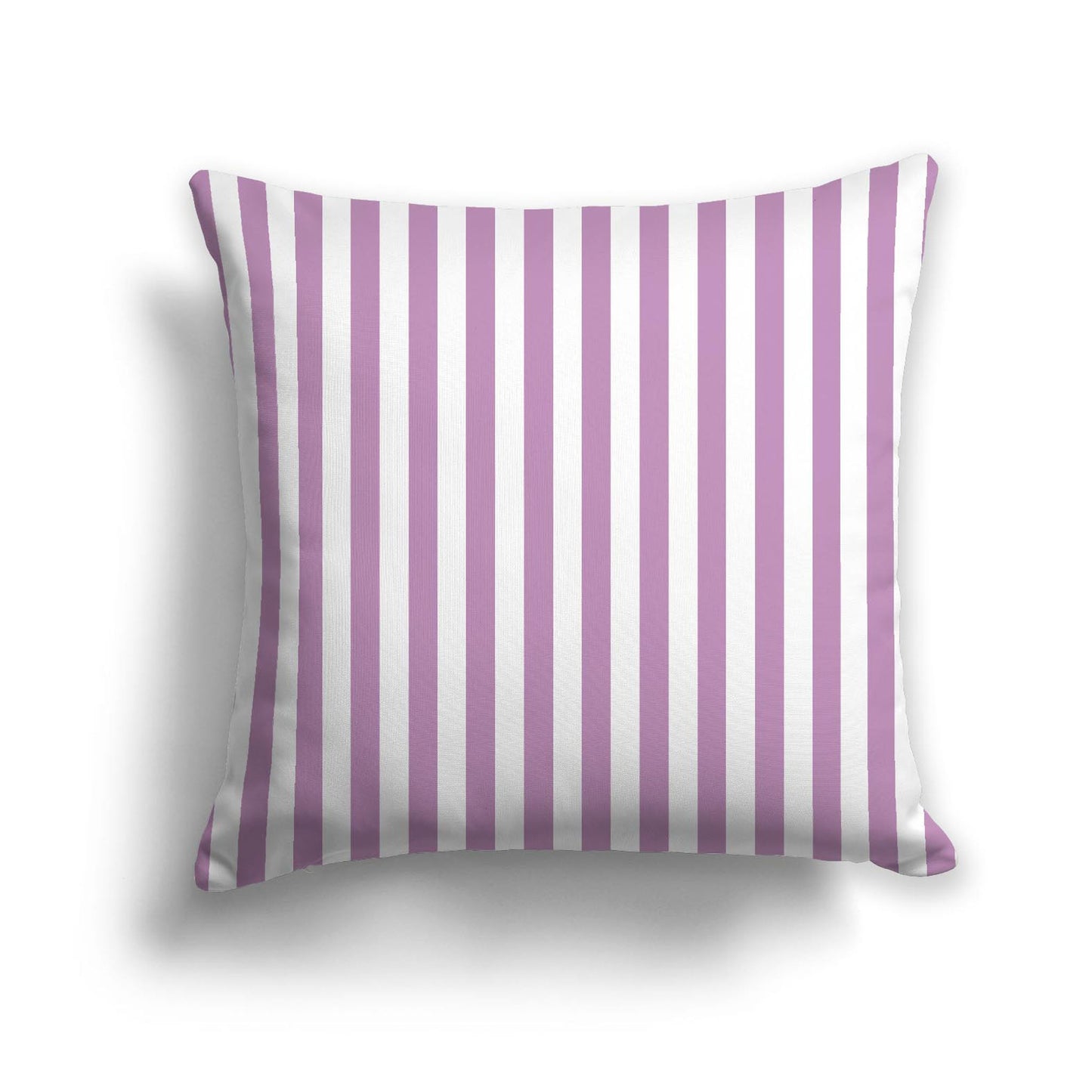 Off-White Cotton Canvas Cushion Covers with Mauve Bars on Front, CACU-CC-1360-051