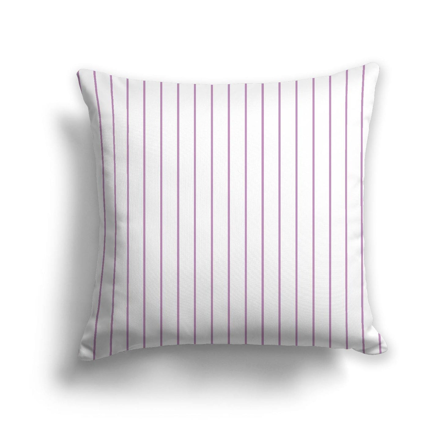 Off-White Cotton Canvas Cushion Covers with Fine Mauve Stripes on Front, CACU-CC-1360-151