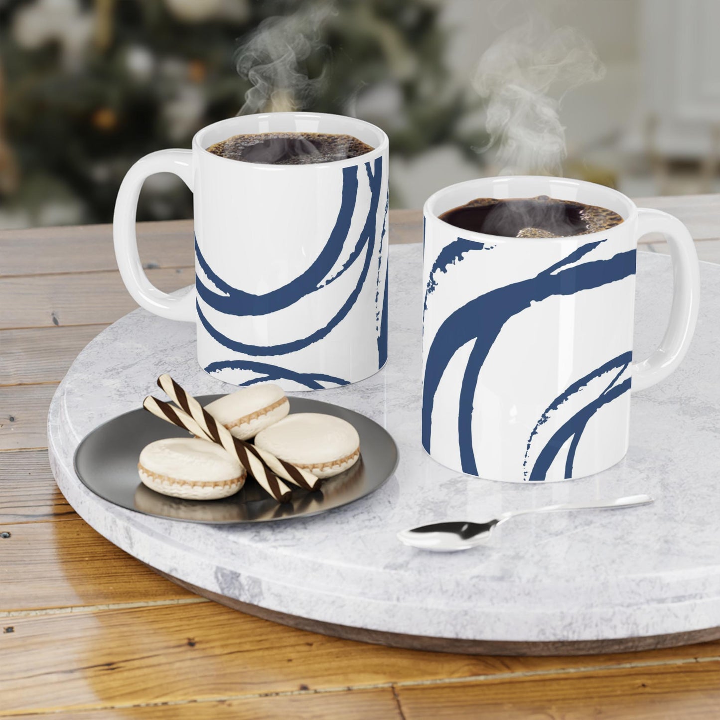 330 mL / 11oz Graphic Art Ceramic Mug | CACM-1291-112, Royal Blue, Context