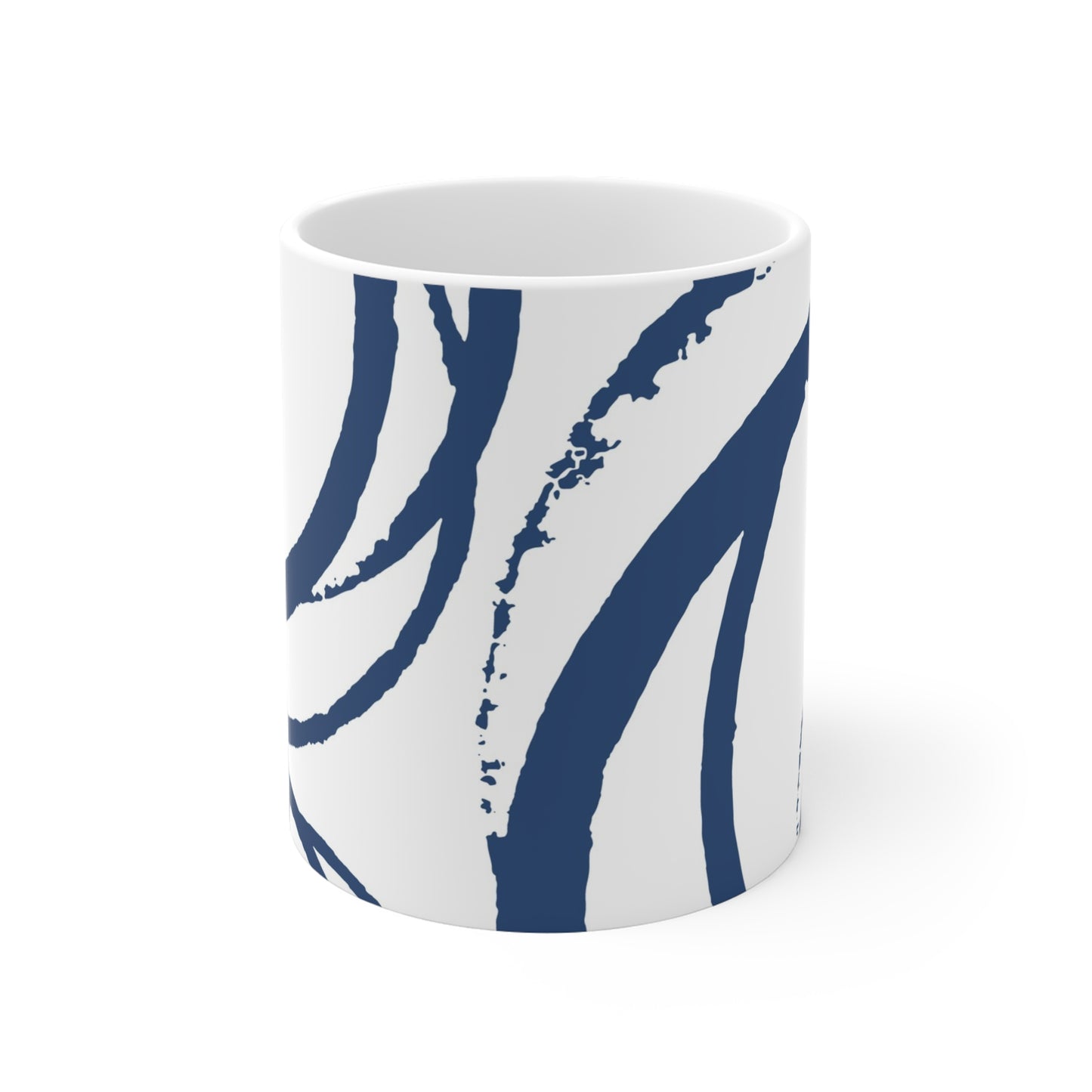 330 mL / 11oz Graphic Art Ceramic Mug | CACM-1291-112, Royal Blue, Front