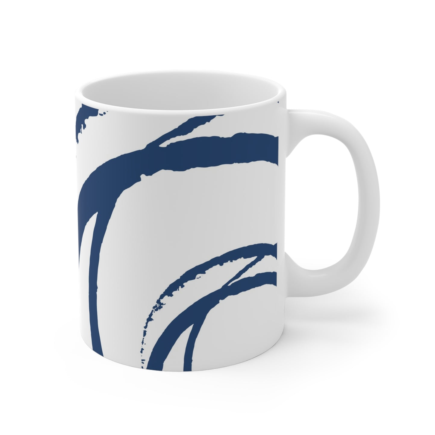 330 mL / 11oz Graphic Art Ceramic Mug | CACM-1291-112, Royal Blue, Right