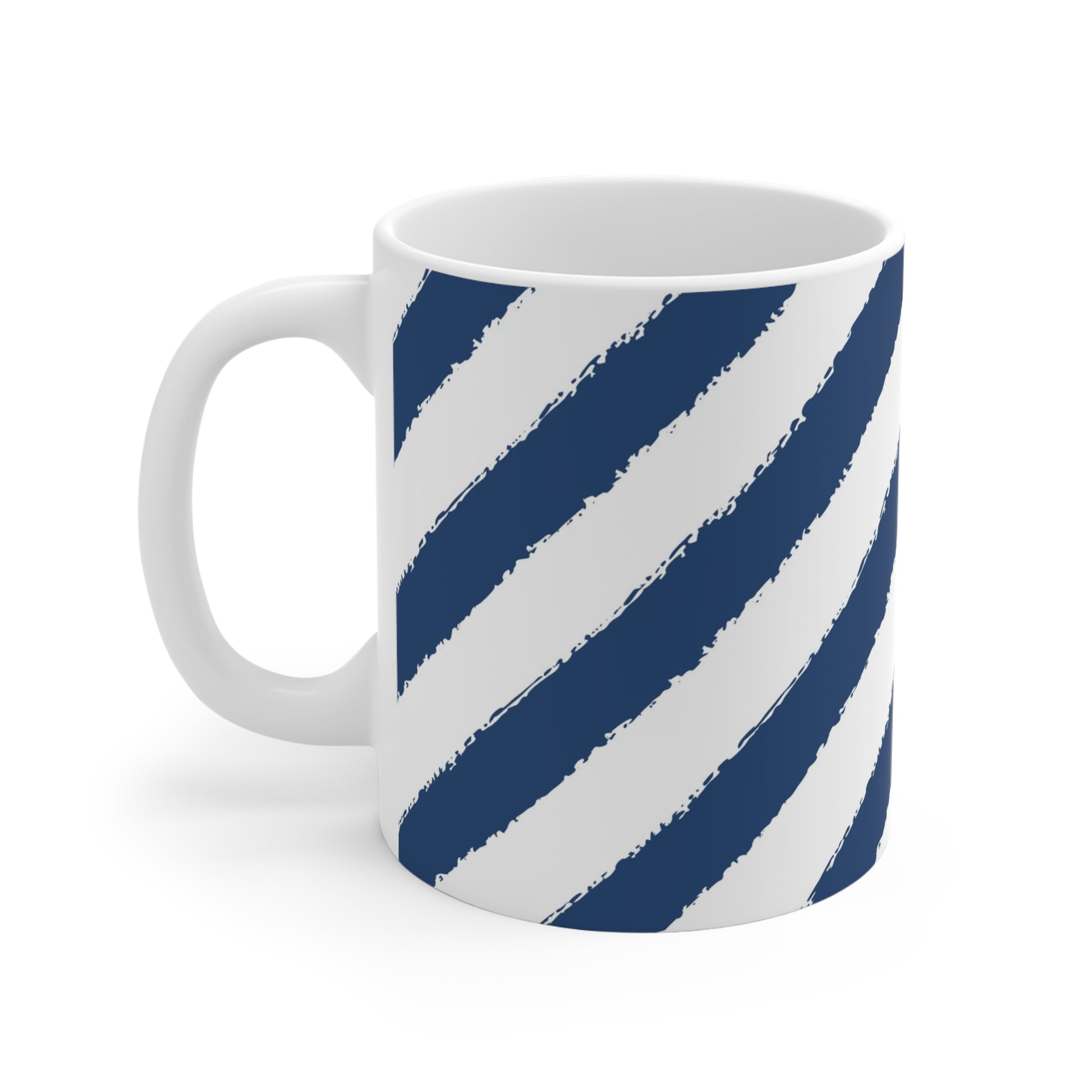 330 mL / 11oz Graphic Art Ceramic Mug | CACM-1291-151, Royal Blue, Left
