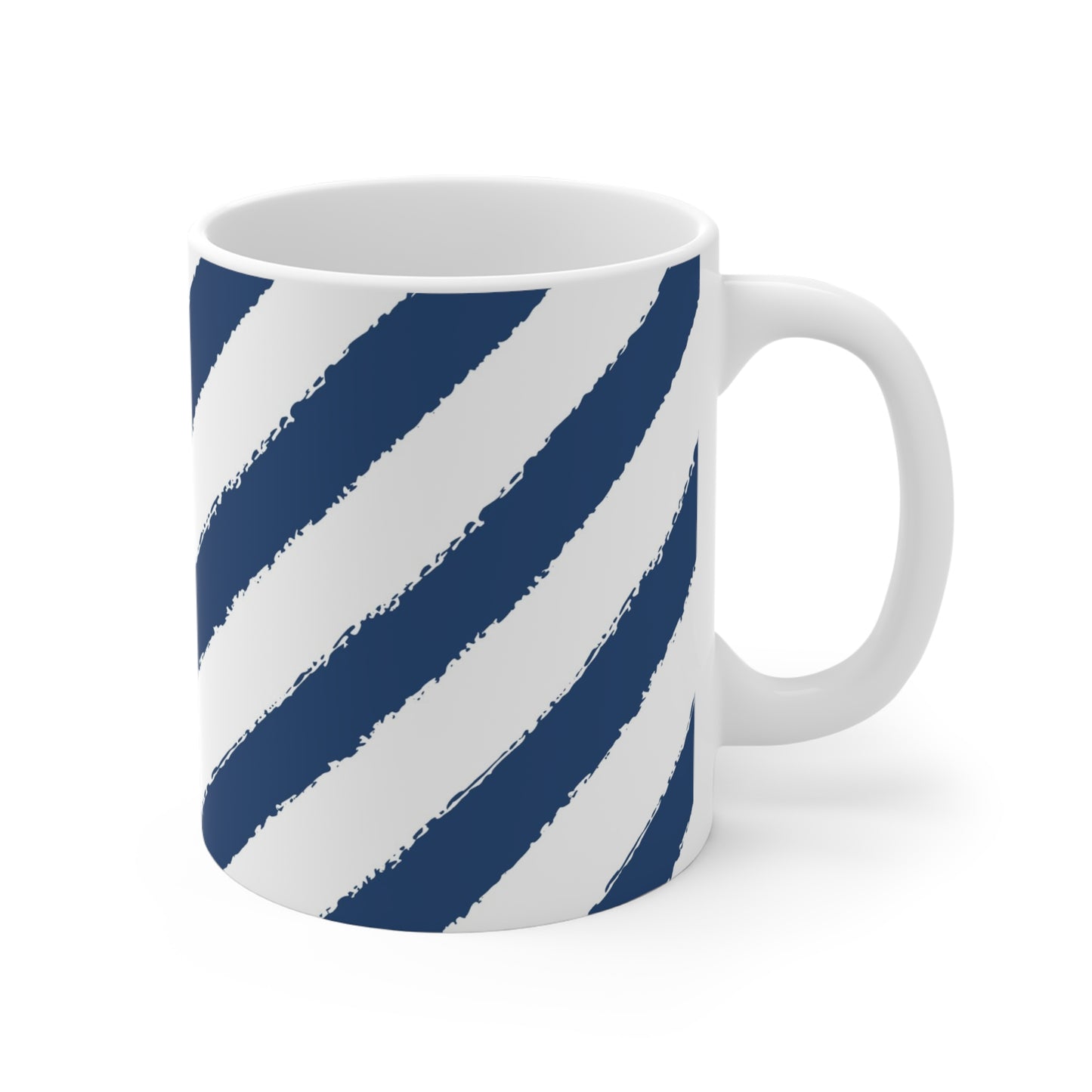 330 mL / 11oz Graphic Art Ceramic Mug | CACM-1291-151, Royal Blue, Right