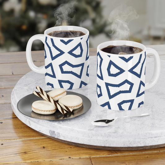 330 mL / 11oz Graphic Art Ceramic Mug | CACM-1291-392, Royal Blue, Context