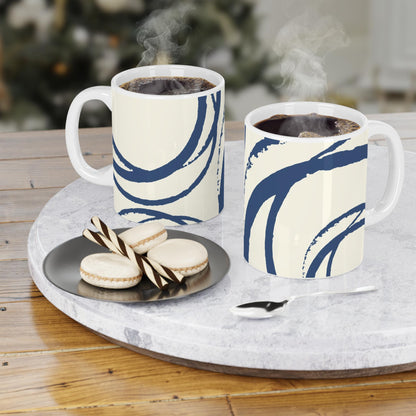 330 mL / 11oz Graphic Art Ceramic Mug | CACM-1293-112, Royal Blue, Context