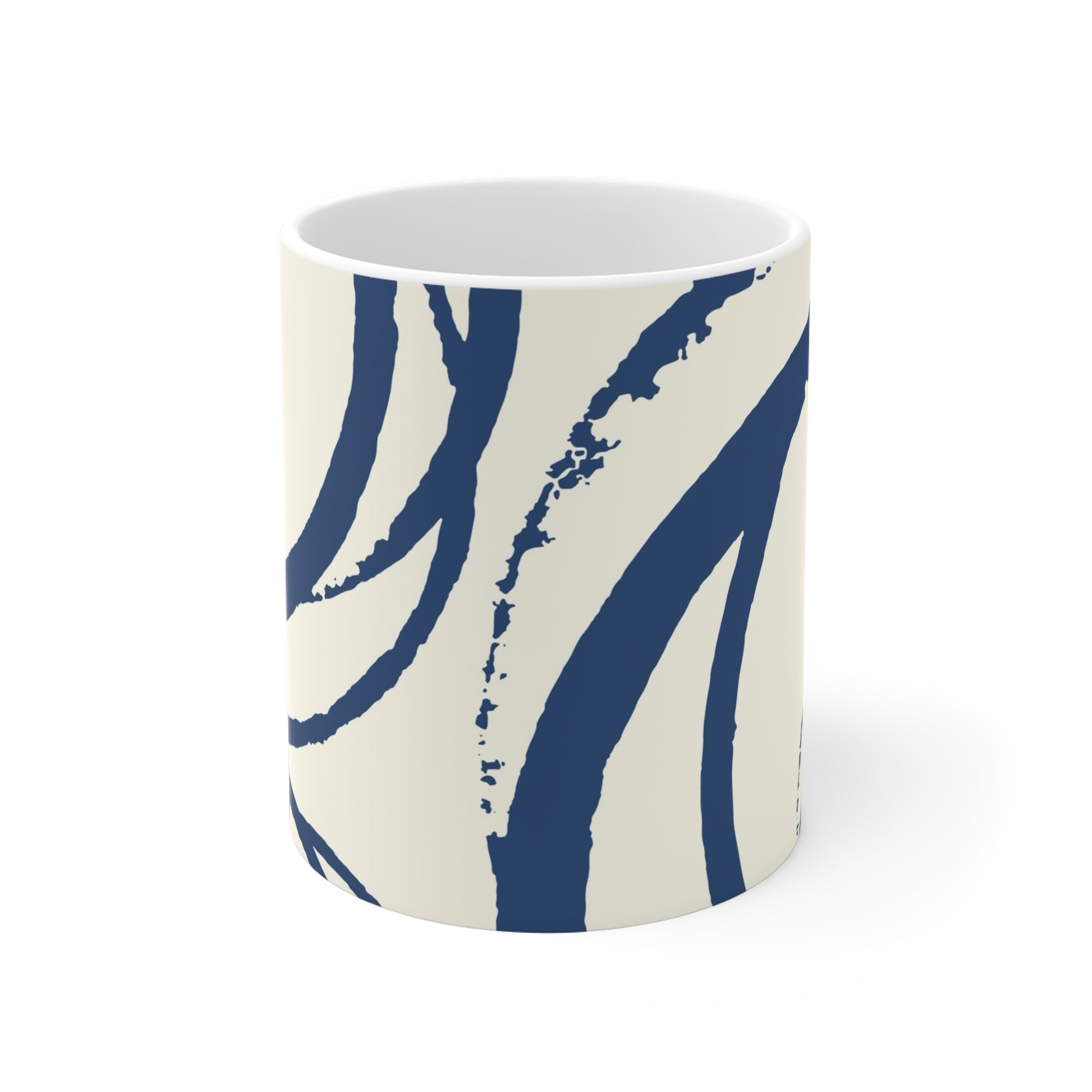 330 mL / 11oz Graphic Art Ceramic Mug | CACM-1293-112, Royal Blue, Front