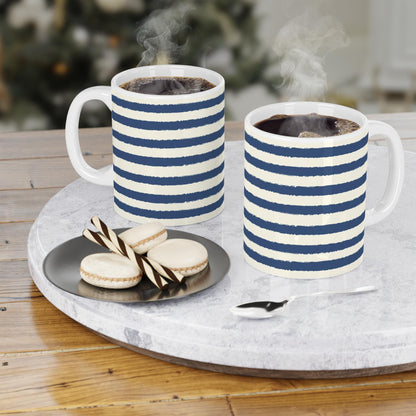 330 mL / 11oz Graphic Art Ceramic Mug | CACM-1293-231, Royal Blue, Context