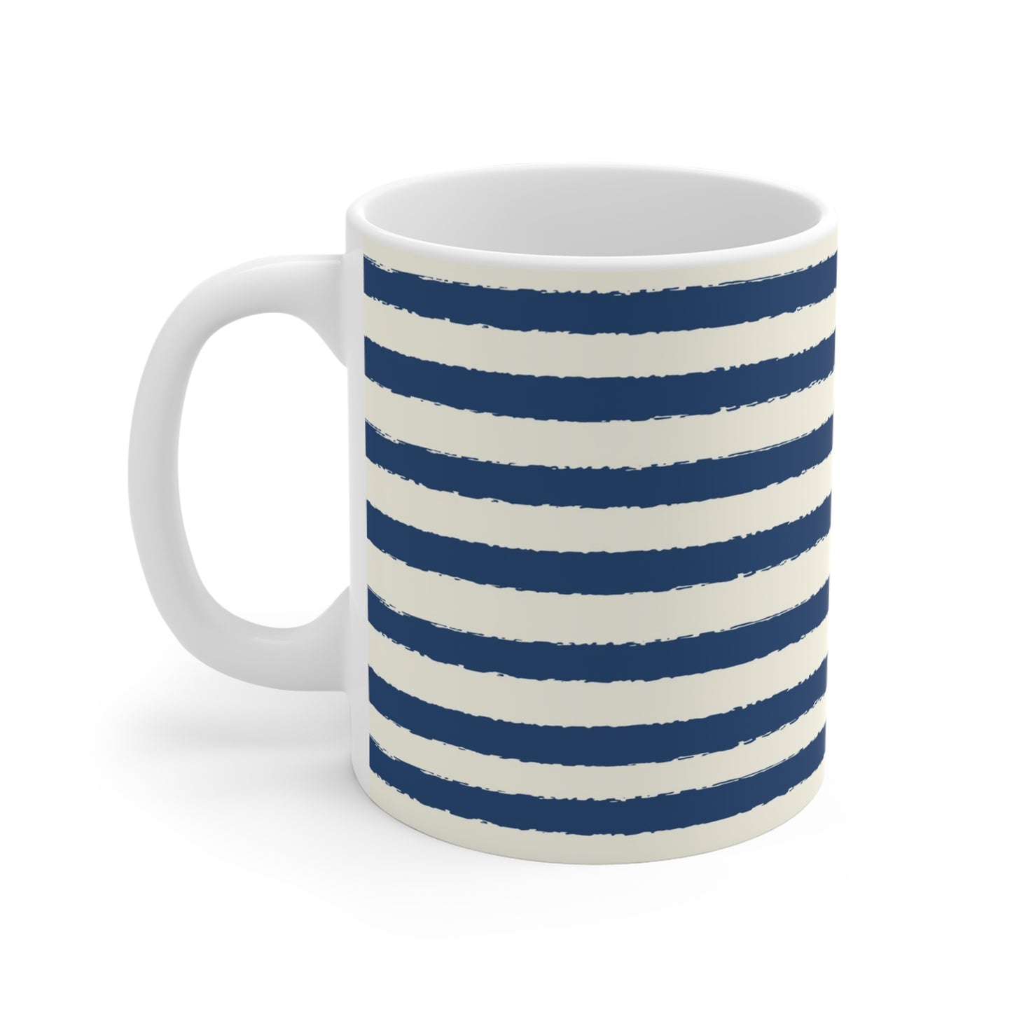330 mL / 11oz Graphic Art Ceramic Mug | CACM-1293-231, Royal Blue, Left