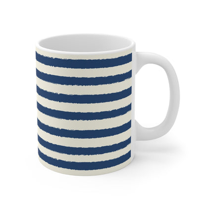 330 mL / 11oz Graphic Art Ceramic Mug | CACM-1293-231, Royal Blue, Right