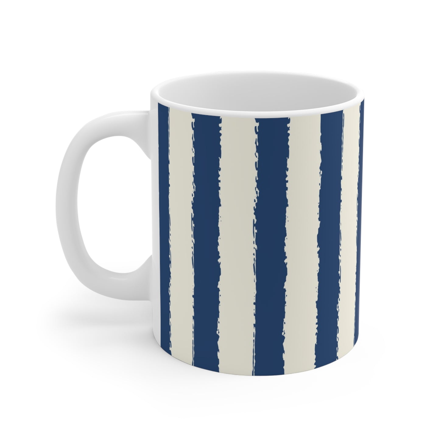 330 mL / 11oz Graphic Art Ceramic Mug | CACM-1293-251, Royal Blue, Left