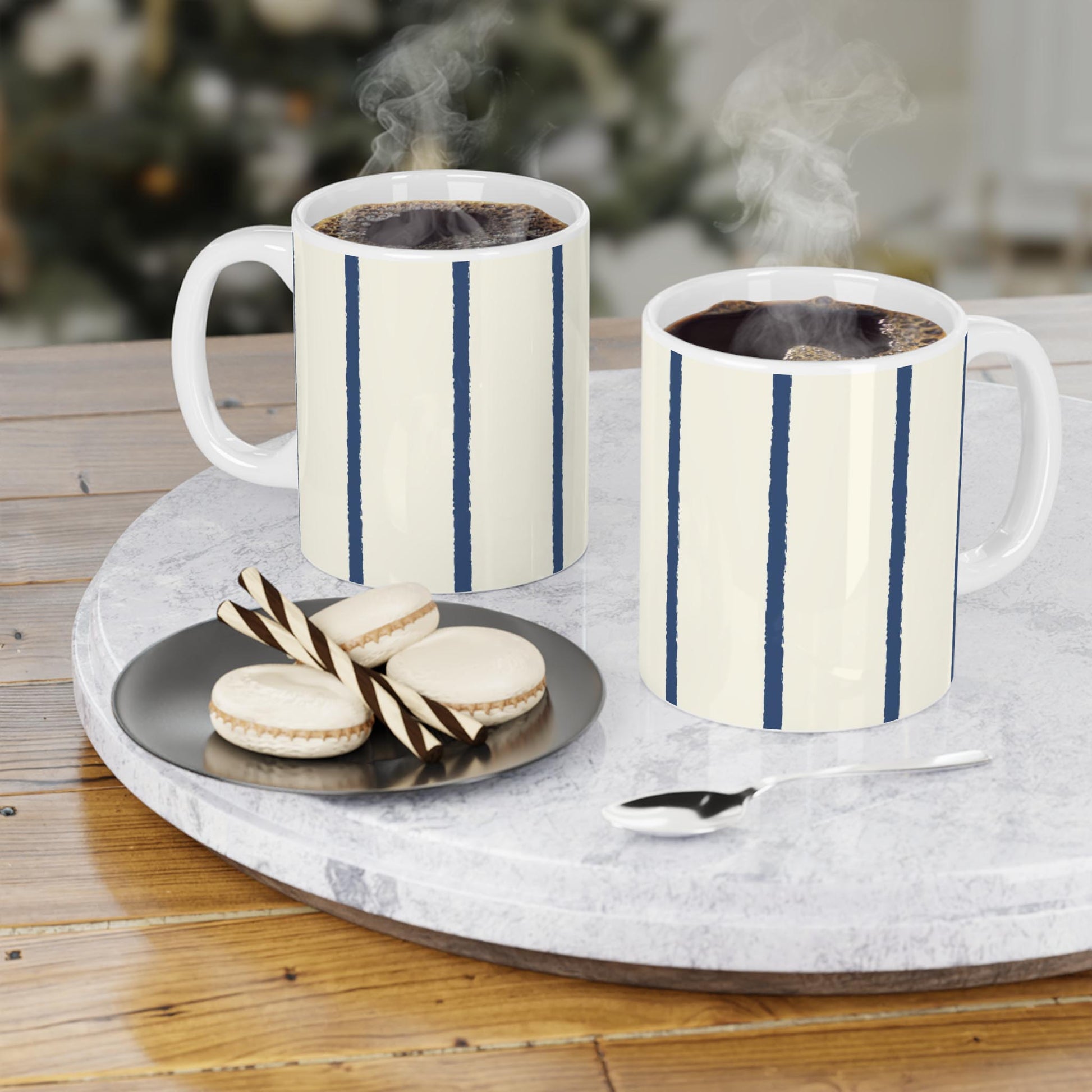 330 mL / 11oz Graphic Art Ceramic Mug | CACM-1293-301, Royal Blue, Context