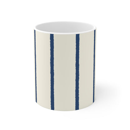 330 mL / 11oz Graphic Art Ceramic Mug | CACM-1293-301, Royal Blue, Front