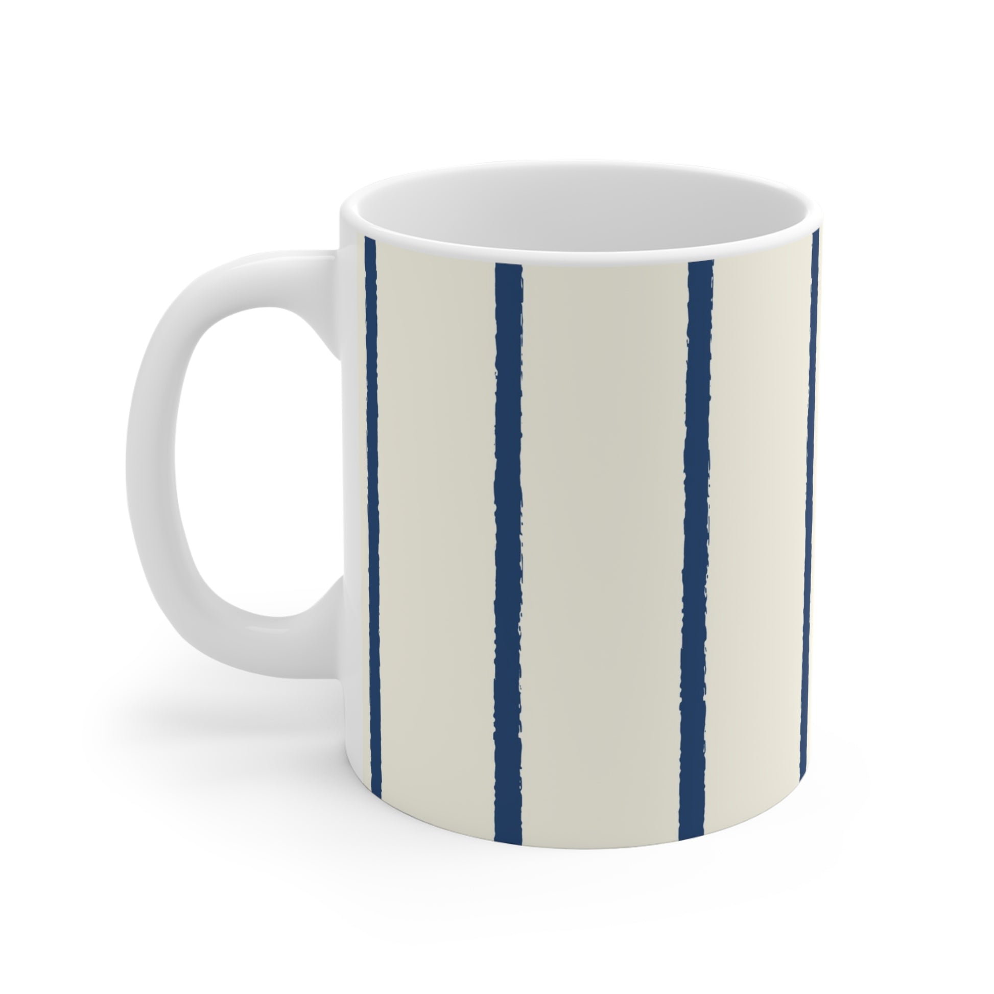 330 mL / 11oz Graphic Art Ceramic Mug | CACM-1293-301, Royal Blue, Left