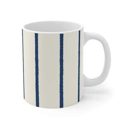 330 mL / 11oz Graphic Art Ceramic Mug | CACM-1293-301, Royal Blue, Right