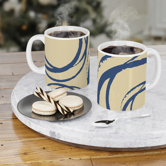 330 mL / 11oz Graphic Art Ceramic Mug | CACM-1294-112, Royal Blue, Context
