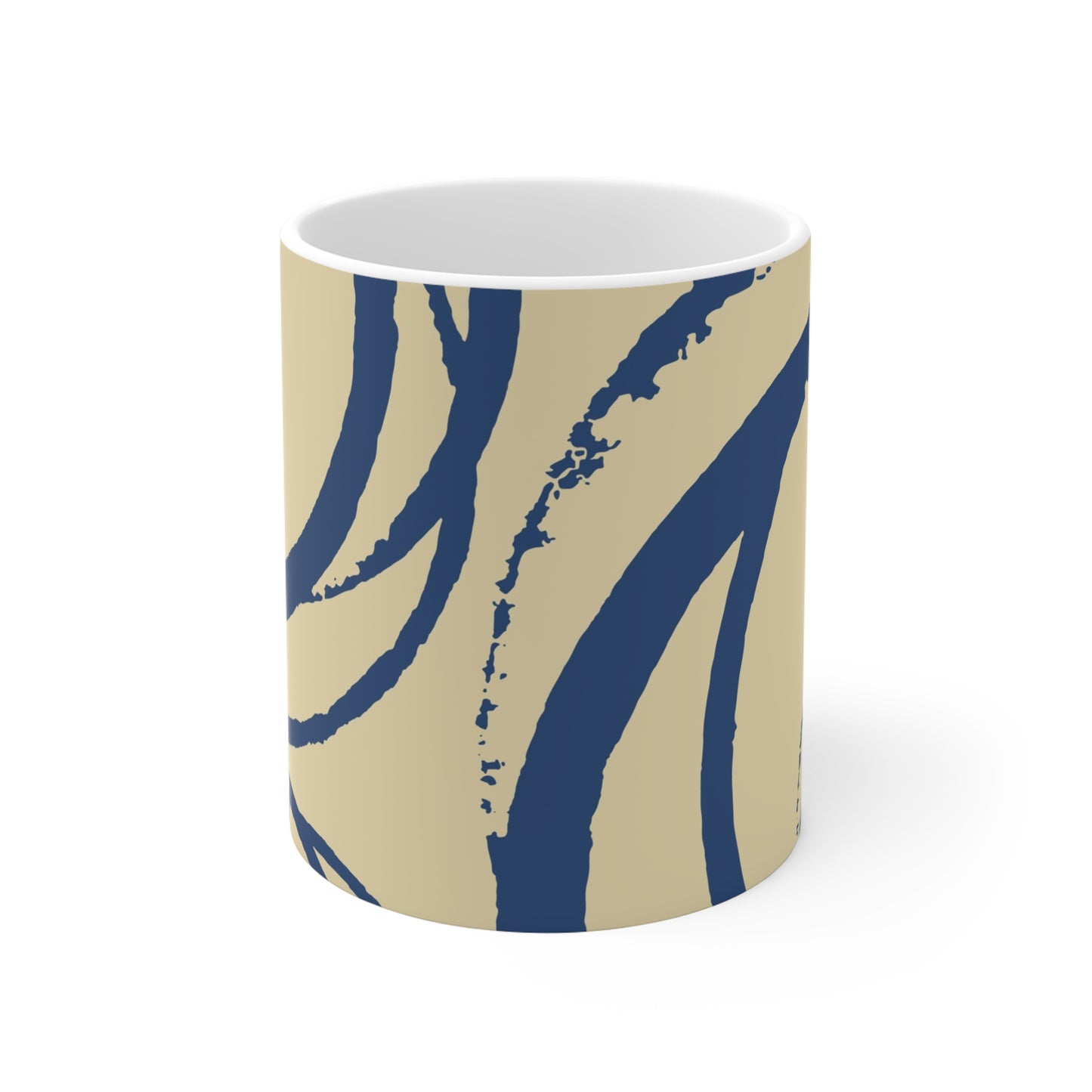 330 mL / 11oz Graphic Art Ceramic Mug | CACM-1294-112, Royal Blue, Front