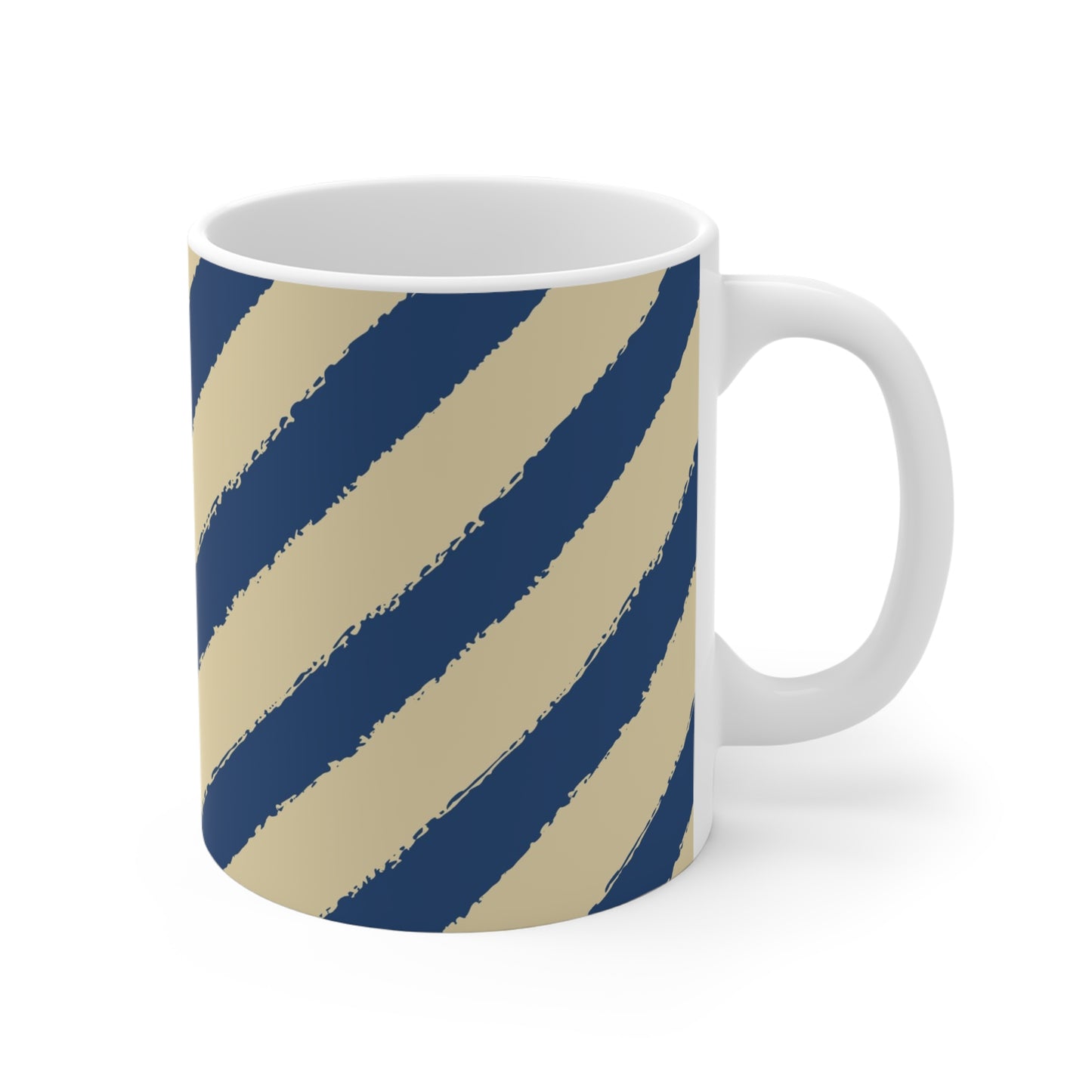 330 mL / 11oz Graphic Art Ceramic Mug | CACM-1294-151, Royal Blue, Right
