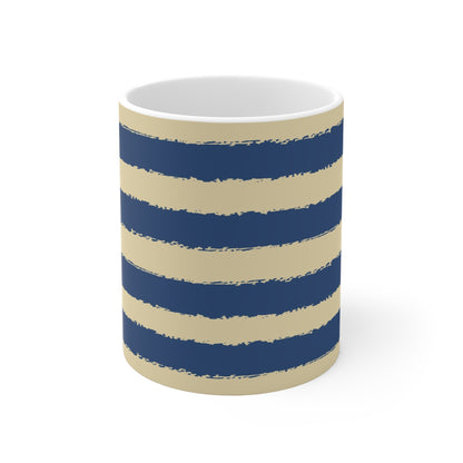 330 mL / 11oz Graphic Art Ceramic Mug | CACM-1294-221, Royal Blue, Front