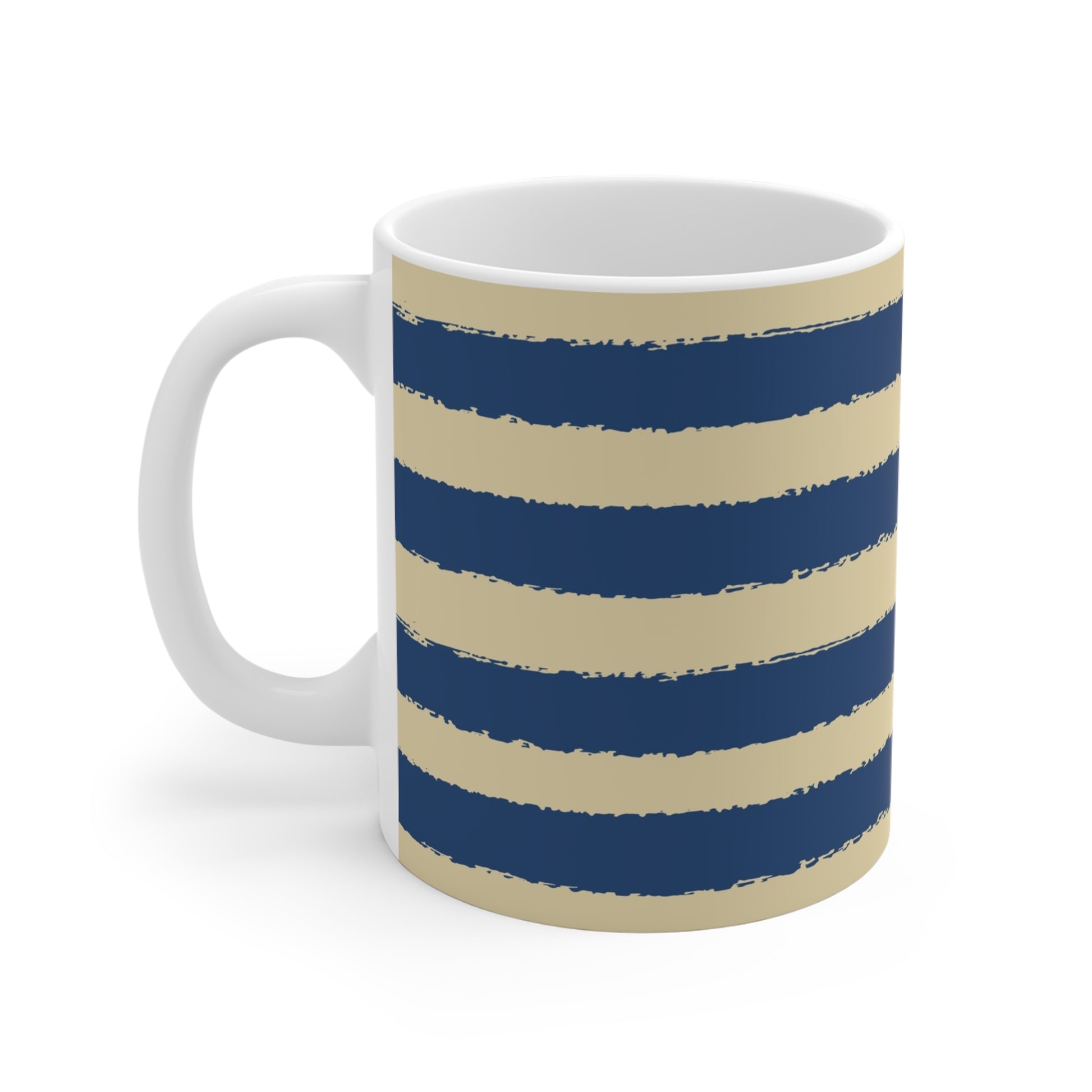 330 mL / 11oz Graphic Art Ceramic Mug | CACM-1294-221, Royal Blue, Left